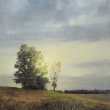 The Breaking Light, Oil on canvas, Framed: 29 ½ x 29 ½ inches