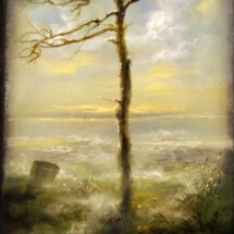 Tree of Life, 4 ¾ x 2 ½ inches, Oil on panel