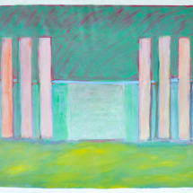 Untitled 2 (Landscape), 41 x 29 ½ inches, Acrylic on paper