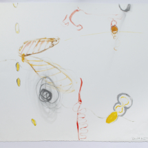 Untitled 2, Acrylic and graphite on paper, Framed: 29 ½ x 34 inches