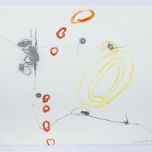 Untitled 38, Acrylic and graphite on paper, Framed: 29 ½ x 34 inches