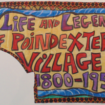 Life and Legends of Poindexter Village, 38 x 54½ inches, Rag Painting