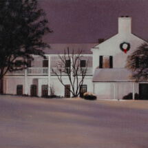 Home for the Holidays, Framed: 15 ¼ x 19 ¼ inches, Oil on panel
