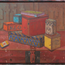 KLG; Framed: 20 ¾ x 25 ½ inches; Oil on panel