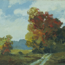 And the Sky Was Bright, Oil on panel, 14 ½ x 16 ½ inches 