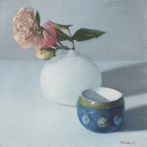 Soft and Simple, Oil on panel, 13 ¼ x 13 ¼ inches