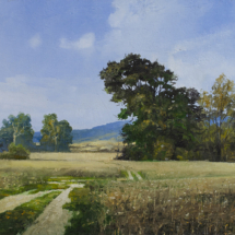 A Brilliant Summer, Oil on panel, 24 x 35 ¼ inches