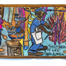 Sons Blacksmith Shop, 37½ x 92 inches, Rag Painting