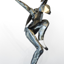 Fusion 1, Steel sculpture, 14 x 25 ½ x 9 inches