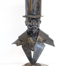 The Banker, 19 x 11 x 6 inches, forged steel