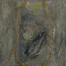 Untitled 1993.2, Oil and encaustic on paper, 14 x 11 inches